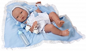 Кукла Пабло с бутылочкой и соской, 45 см. (Asi, 363511)